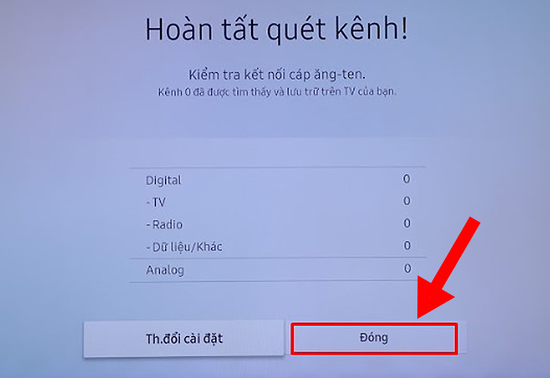 Hướng dẫn cách dò kênh tivi Samsung thường, Samsung 2015, 2016, 2017..